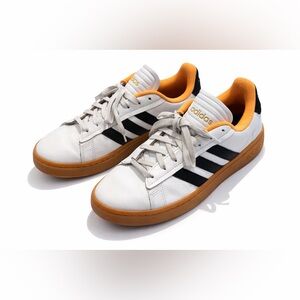 Adidas Grand Court Alpha GX8165 White Black Orange Size 8 tennis